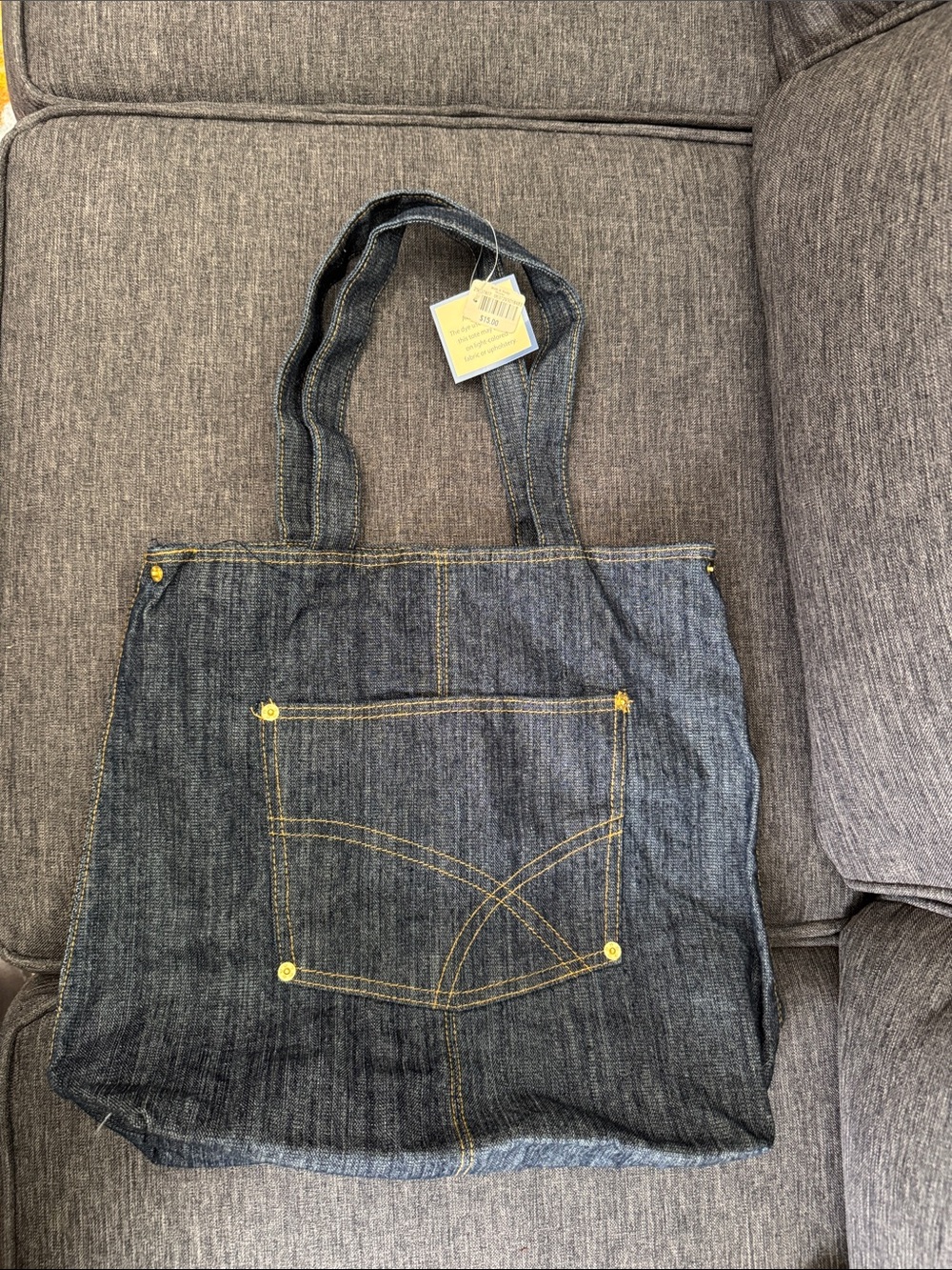 Denim Tote Bag By Bath & Body Works - Shopping Bag - Blue Jean Bag